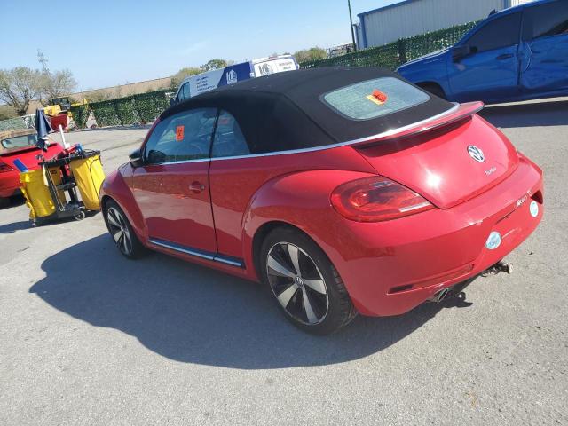 3VW7S7AT4DM820057 - 2013 VOLKSWAGEN BEETLE TURBO RED photo 2