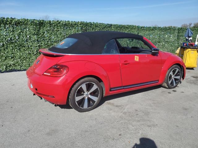 3VW7S7AT4DM820057 - 2013 VOLKSWAGEN BEETLE TURBO RED photo 3