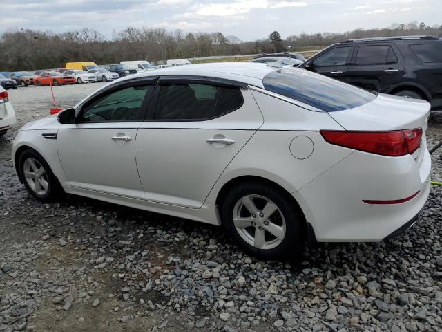 KNAGM4A72F5607676 - 2015 KIA OPTIMA LX WHITE photo 2