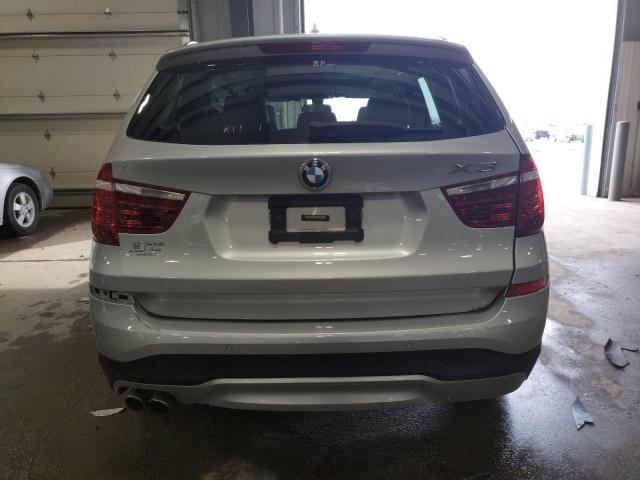 5UXWX9C51G0D89289 - 2016 BMW X3 XDRIVE28I SILVER photo 6