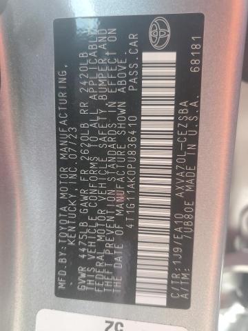 4T1G11AK0PU836410 - 2023 TOYOTA CAMRY SE NIGHT SHADE GRAY photo 13