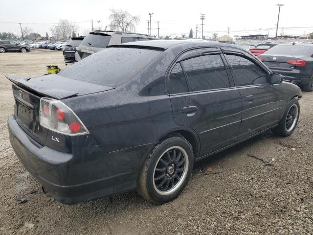 2HGES15584H547627 - 2004 HONDA CIVIC LX BLACK photo 3