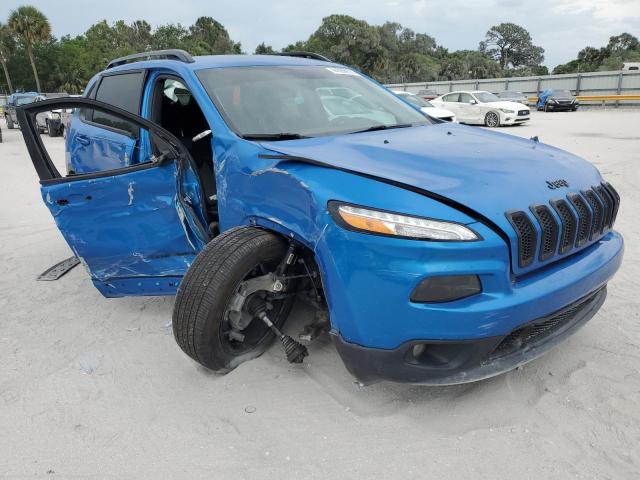 1C4PJLCB7JD544709 - 2018 JEEP CHEROKEE LATITUDE BLUE photo 4