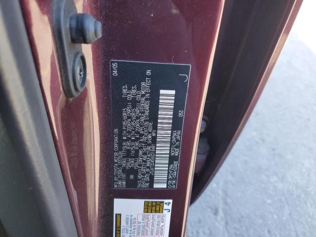 JTLKT324550218481 - 2005 TOYOTA SCION XB 勃艮第红 照片 12