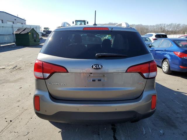 5XYKTCA61EG450150 - 2014 KIA SORENTO LX GRAY photo 6