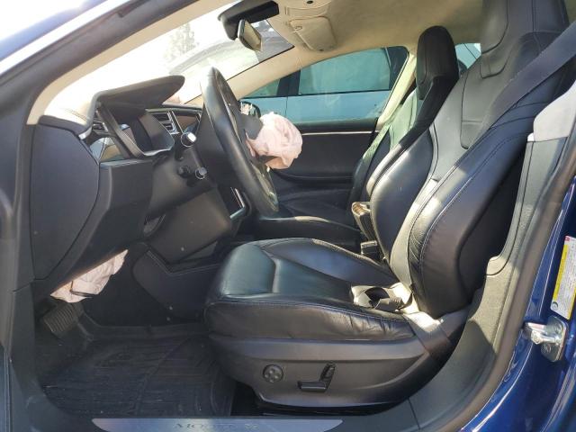 5YJSA1E14GF151917 - 2016 TESLA MODEL S ლურჯი ფოტო 7