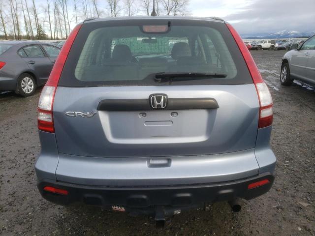 JHLRE38347C049884 - 2007 HONDA CR-V LX BLUE photo 6