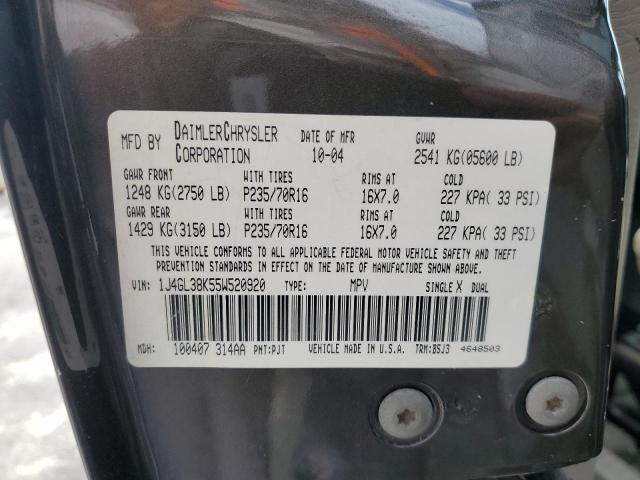 1J4GL38K55W520920 - 2005 JEEP LIBERTY RENEGADE 灰色 照片 13