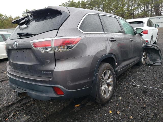 5TDBKRFH9FS186485 - 2015 TOYOTA HIGHLANDER LE GRAY photo 3