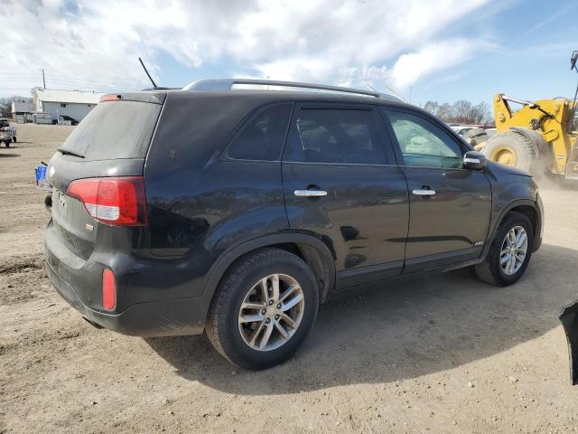 5XYKTCA6XEG451295 - 2014 KIA SORENTO LX BLACK photo 3