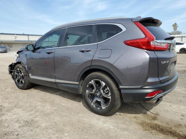 7FARW1H94JE000251 - 2018 HONDA CR-V TOURING GRAY photo 2