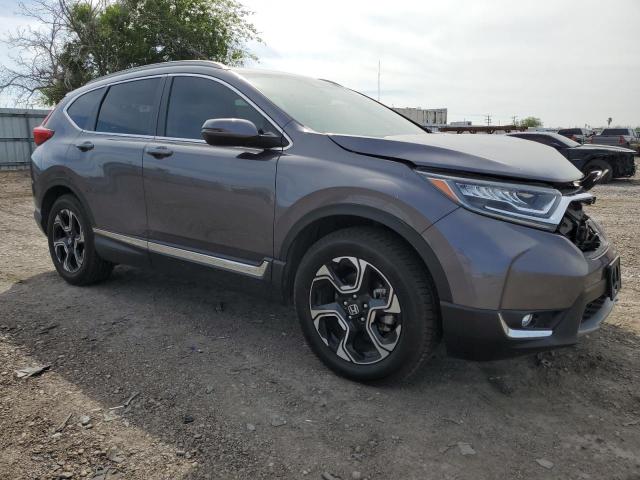 7FARW1H94JE000251 - 2018 HONDA CR-V TOURING GRAY photo 4