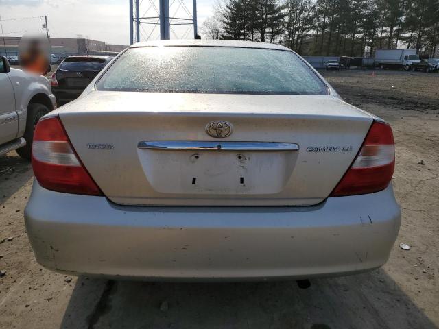 4T1BE32K44U810168 - 2004 TOYOTA CAMRY LE SILVER photo 6