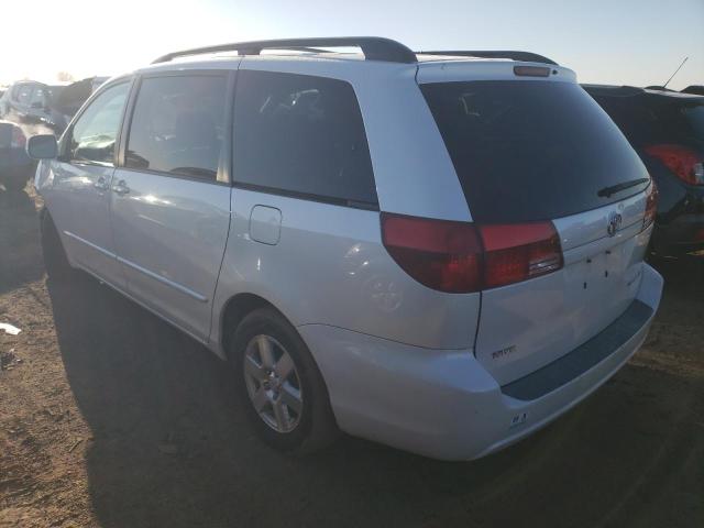 5TDZA22C35S239957 - 2005 TOYOTA SIENNA XLE WHITE photo 2