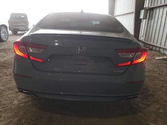 1HGCV1F34NA052403 - 2022 HONDA ACCORD SPORT GRAY photo 6