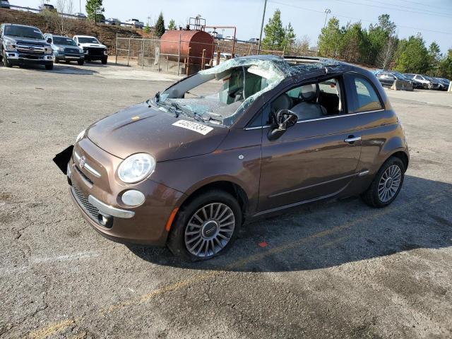 3C3CFFCR9CT128421 - 2012 FIAT 500 LOUNGE BROWN photo 1