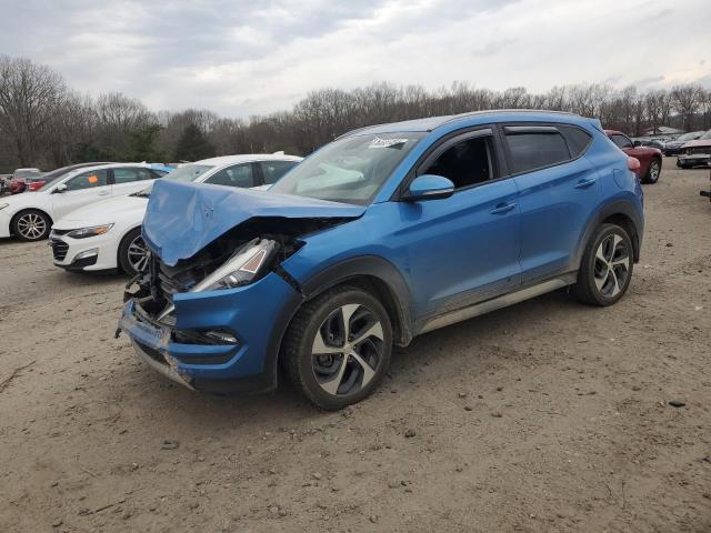 KM8J33AL0JU707966 - 2018 HYUNDAI TUCSON SPORT BLUE photo 1