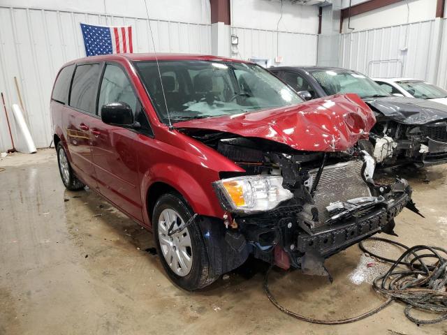 2C4RDGBG7GR169933 - 2016 DODGE GRAND CARA SE RED photo 4