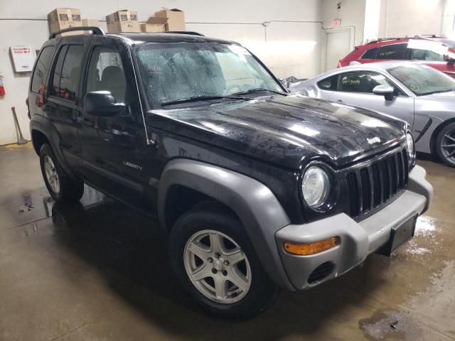 1J4GL48K34W245665 - 2004 JEEP LIBERTY SPORT BLACK photo 4