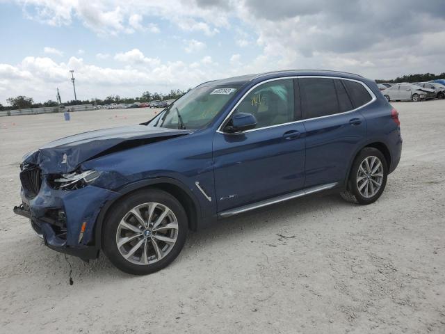 5UXTR9C59JLC81165 - 2018 BMW X3 XDRIVE30I BLUE photo 1