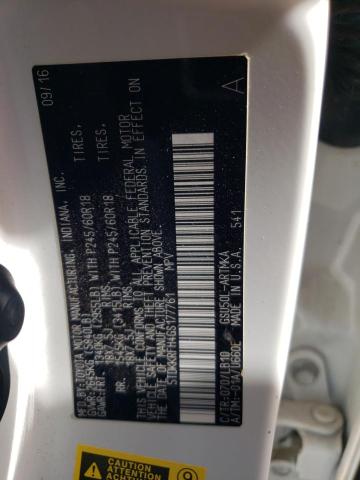 5TDKKRFH4GS177761 - 2016 TOYOTA HIGHLANDER XLE 白色 照片 13