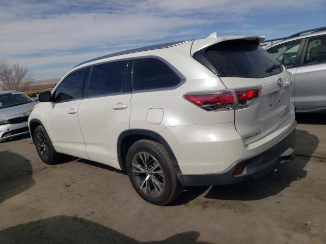 5TDKKRFH4GS177761 - 2016 TOYOTA HIGHLANDER XLE 白色 照片 2