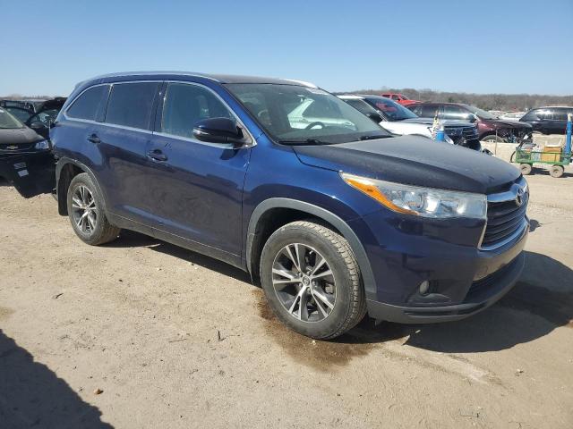 5TDJKRFH6GS333066 - 2016 TOYOTA HIGHLANDER XLE Mavi foto 4
