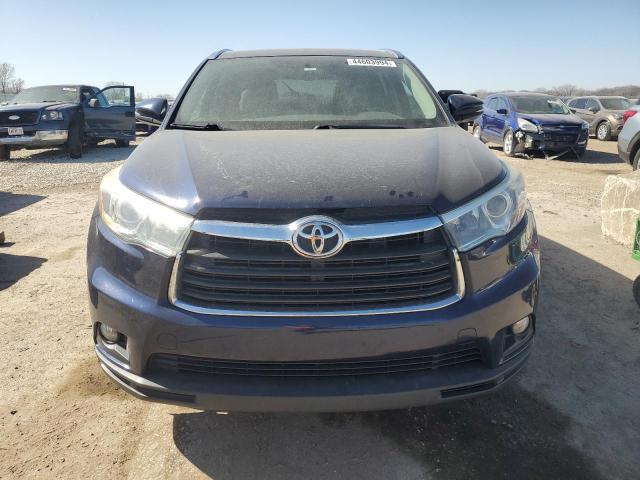 5TDJKRFH6GS333066 - 2016 TOYOTA HIGHLANDER XLE Mavi foto 5