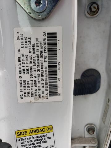 19UUB2F78FA003020 - 2015 ACURA TLX ADVANCE 白色 照片 12