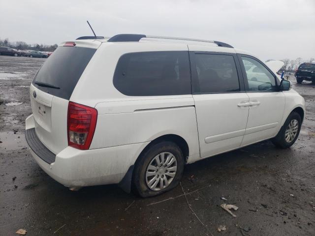 KNDMG4C7XE6563641 - 2014 KIA SEDONA LX WHITE photo 3