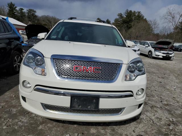 1GKKVTED1CJ201514 - 2012 GMC ACADIA DENALI WHITE photo 5