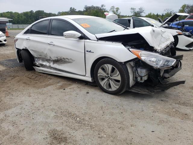 KMHEC4A47DA098297 - 2013 HYUNDAI SONATA HYBRID WHITE photo 4