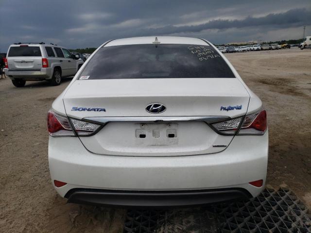 KMHEC4A47DA098297 - 2013 HYUNDAI SONATA HYBRID WHITE photo 6