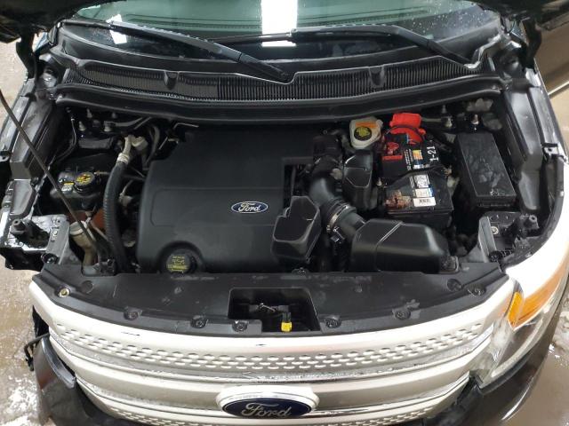 1FM5K7D80DGA07290 - 2013 FORD EXPLORER XLT შავი ფოტო 12