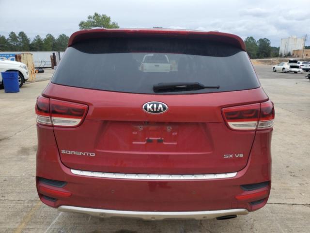 5XYPK4A55GG003314 - 2016 KIA SORENTO SX BURGUNDY photo 6