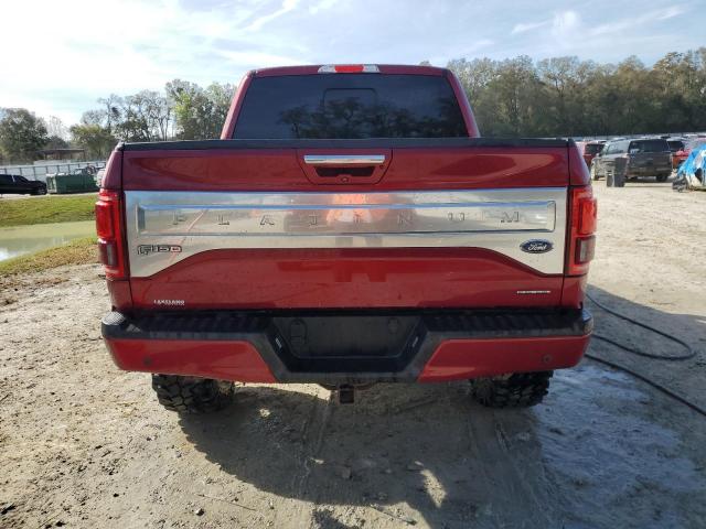 1FTEW1EF5FFB11981 - 2015 FORD F150 SUPERCREW RED photo 6
