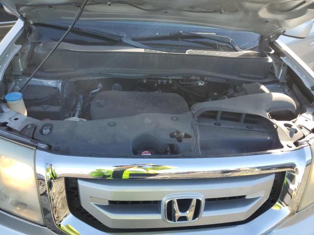 5FNYF3H6XBB053515 - 2011 HONDA PILOT EXL SILVER photo 12