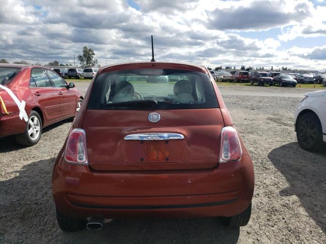 3C3CFFARXCT382657 - 2012 FIAT 500 POP ORANGE photo 6