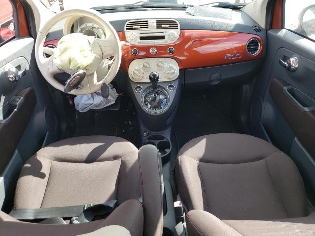 3C3CFFARXCT382657 - 2012 FIAT 500 POP ORANGE photo 8