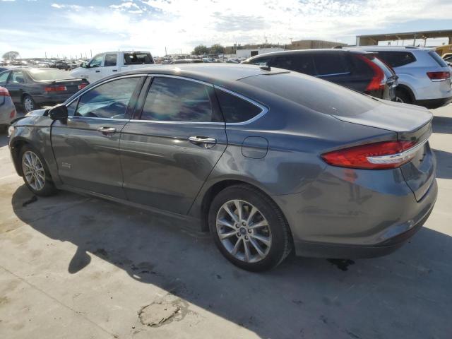 3FA6P0PU3HR409934 - 2017 FORD FUSION SE PHEV GRAY photo 2