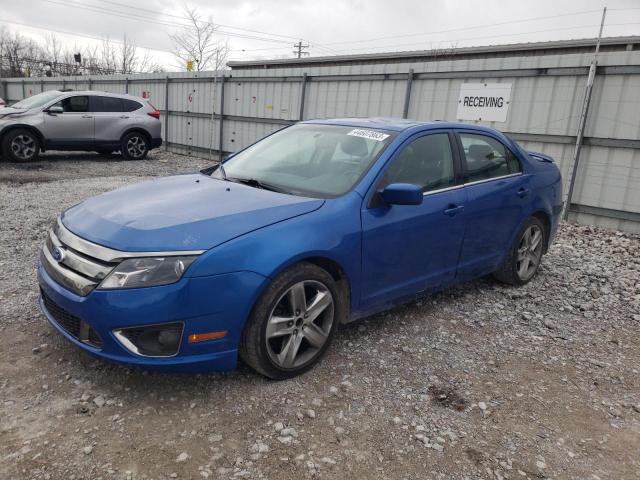 3FAHP0KC1BR255979 - 2011 FORD FUSION SPORT BLUE photo 1