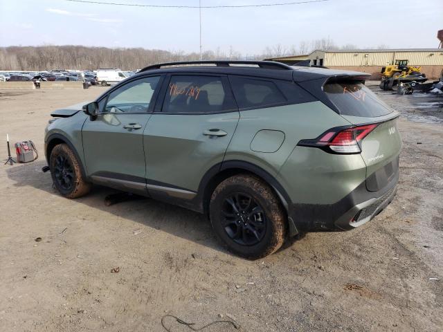 5XYK7CAF3PG108559 - 2023 KIA SPORTAGE X-PRO GREEN photo 2