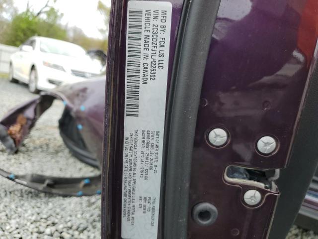 2C3CDZFJ1LH226302 - 2020 DODGE CHALLENGER R/T SCAT PACK PURPLE photo 13