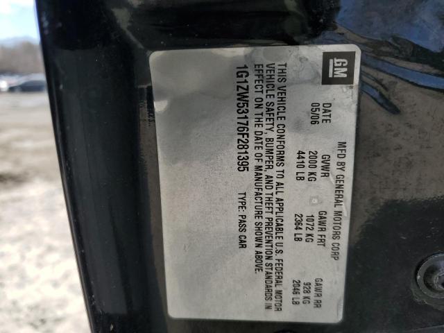 1G1ZW53176F281395 - 2006 CHEVROLET MALIBU SS Qara foto 12