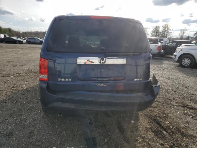 5FNYF4H41DB048338 - 2013 HONDA PILOT EX BLUE photo 6