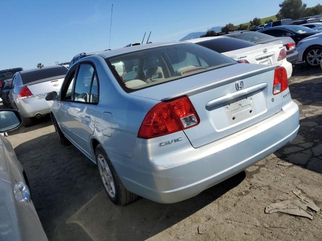 JHMES95673S015331 - 2003 HONDA CIVIC HYBRID BLUE photo 2