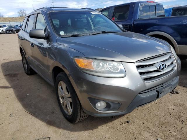 5XYZHDAG7CG103255 - 2012 HYUNDAI SANTA FE SE GRAY photo 4