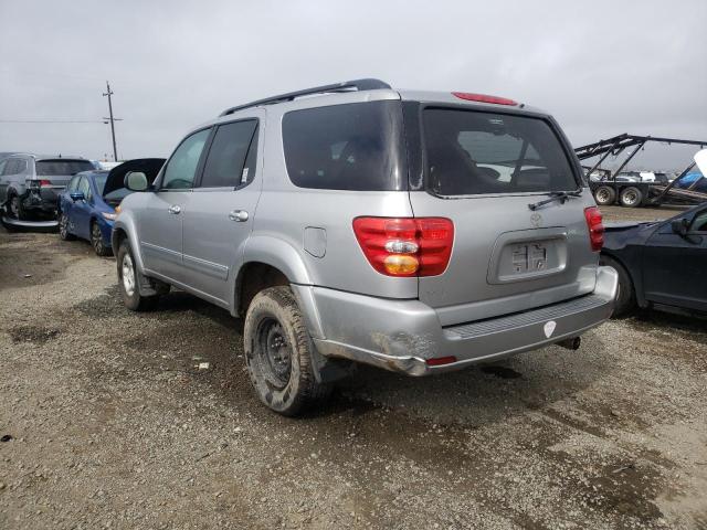 5TDZT34A22S099374 - 2002 TOYOTA SEQUOIA SR5 SILVER photo 2