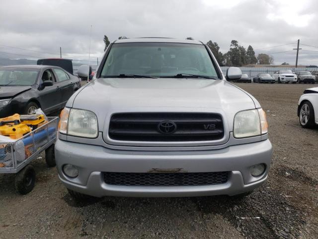 5TDZT34A22S099374 - 2002 TOYOTA SEQUOIA SR5 SILVER photo 5