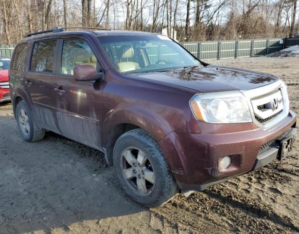 5FNYF4H66AB001559 - 2010 HONDA PILOT EXL MAROON photo 4